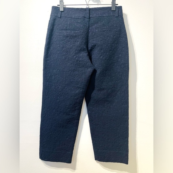 MM Lafleur Navy Textured The Chester Pant Size 4 - Picture 6 of 8